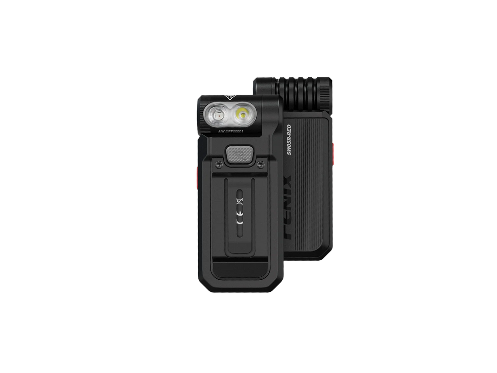 fenix flashlight flashing red Fenix SW05R-RED Clip On Flashlight with Red Light