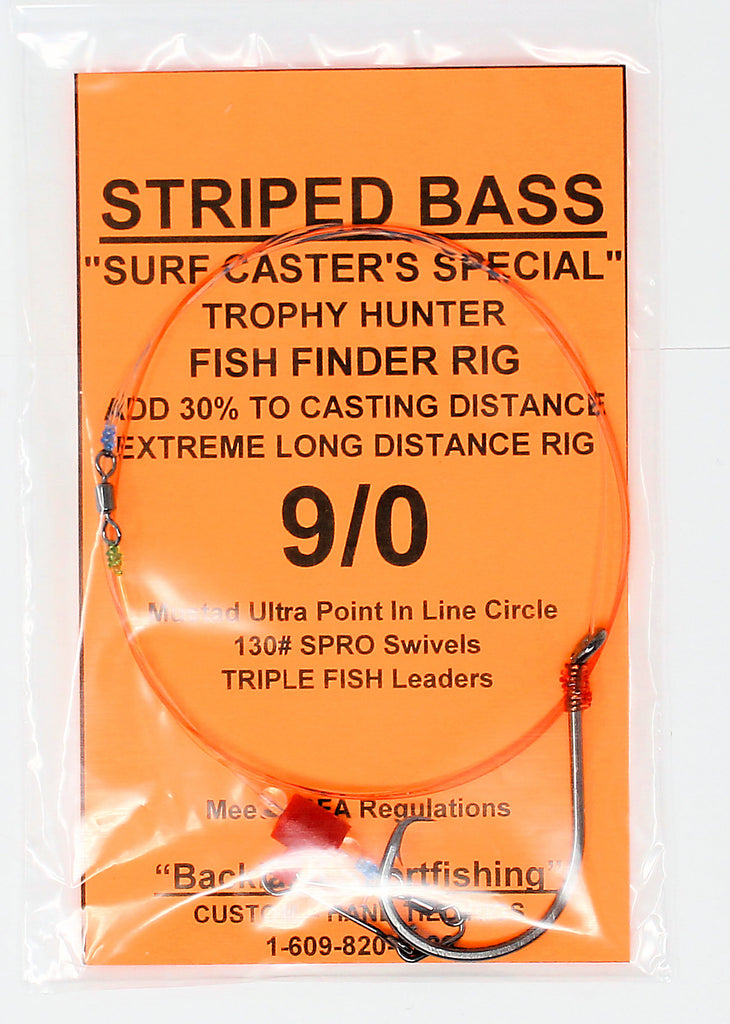 Backlash Sportfishing Surf Caster's Special Striped Bass Fish Finder Rig
