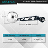 Gomexus Plug&Play Aluminum Power Handle For Shimano Saragosa SW Spinning Reel