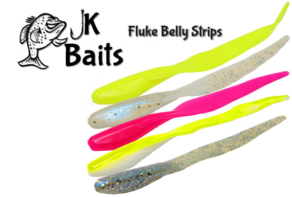 JK Baits Fluke Belly Strips