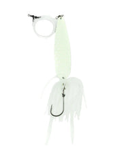 Jigging World Fluke Spoon Rig - 4.5in - Glow Jigging World Fluke Spoon Rig - 4.5in - Glow