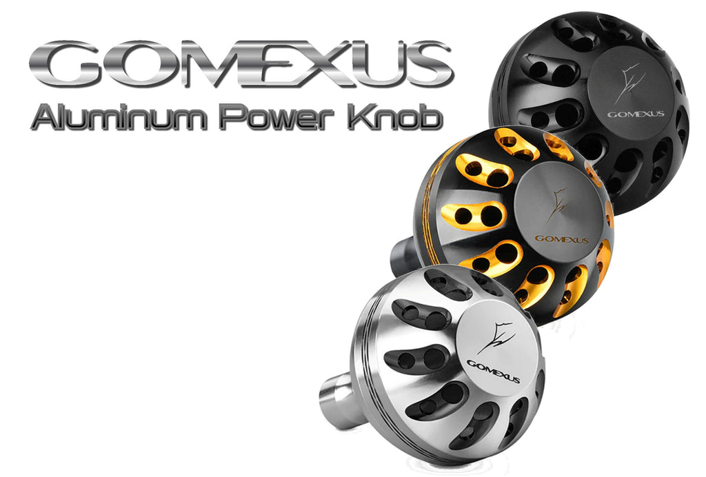Gomexus Aluminium Reel Power Knob 35mm Black and Gold
