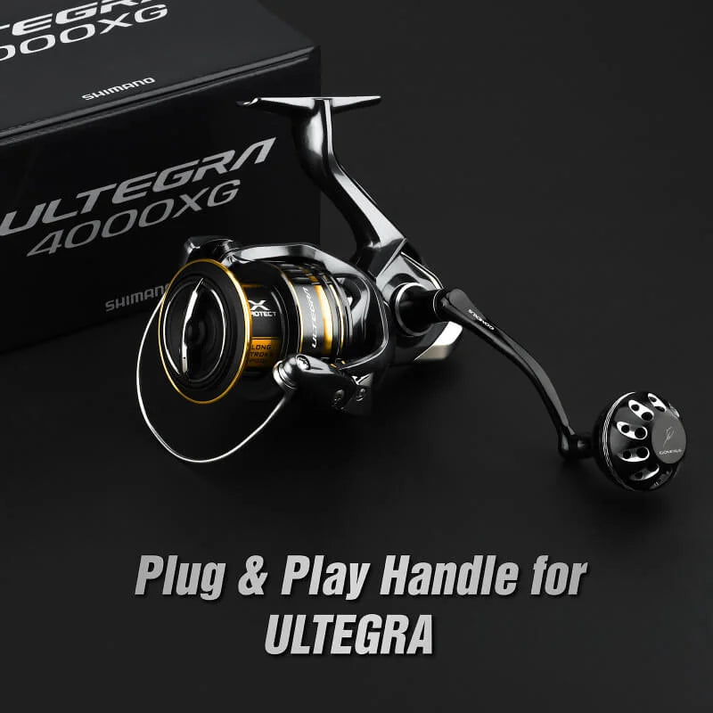 Gomexus Plug&Play Aluminum Power Handle for Shimano Spinning Reels MJ6 – Grumpys Tackle