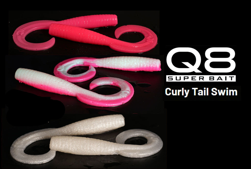 curly tail fishing lure Q8 Super Bait-Curly Tail Swim Bait