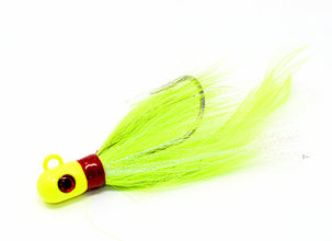 Grumpys Tackle Pro Series Bass Bucktail 2 oz / Chartreuse