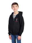 Grumpys Tackle Youth Embroidered Full Zip Hooded Sweatshirt