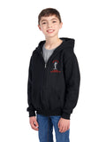 Grumpys Tackle Youth Embroidered Full Zip Hooded Sweatshirt