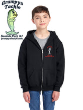 Grumpys Tackle Youth Embroidered Full Zip Hoodie Sweatshirt