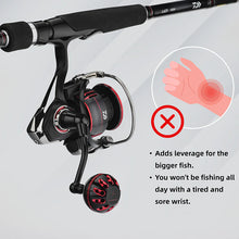 Gomexus Plug&Play Aluminum Power Handle For Daiwa Fuego Spinning Reel