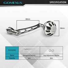 Gomexus Hunter Series Plug&Play Aluminum Power Handle For Shimano Spinning Reels