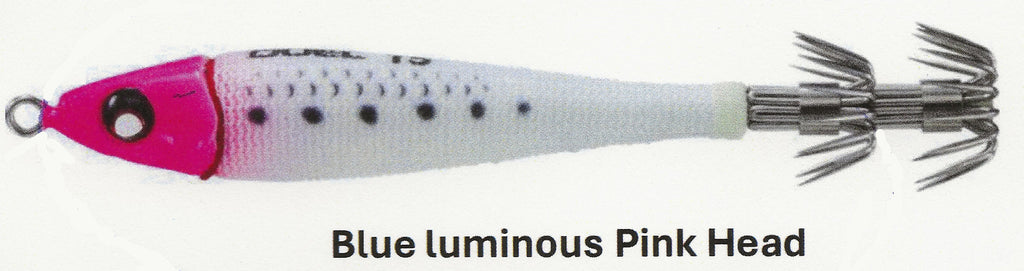 Yuka Morii RUI Squid Jig KR122 RYE BLUE UV HALF PINK SEE THROUGH - Foto 3