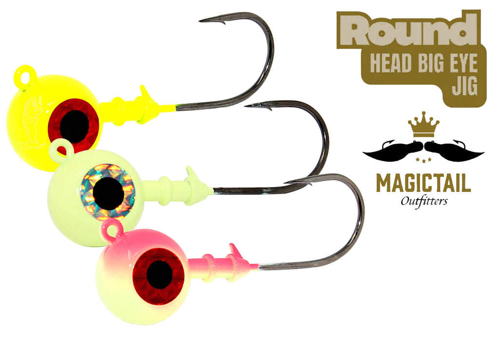 MagicTail Round Head Bigeye Jig Head – Grumpys Tackle