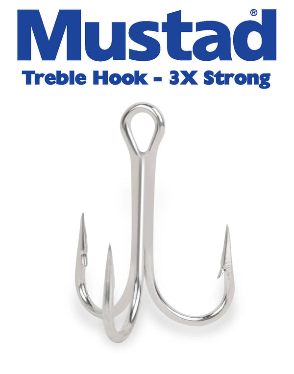 Mustad 3X Strong Treble Hook