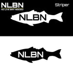 No Live Bait Needed (NLBN) Striper Decal