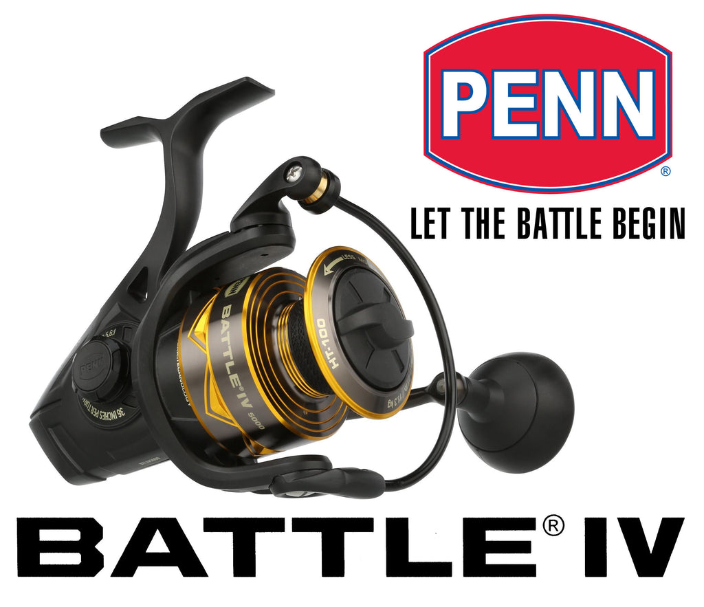 PENN Battle® IV Spinning Reel, Zoutwater visser Zeevis Kunstaas Aas, Bass, Pollack, Kabeljauw, Makreel, Wrasse, Aluminium Spoel, Robuust Ambidexter 3000 Reel Maat 6.2:1 Versnelling Zwart, Goud Rook PENN Battle® IV Spinning Reel, Zoutwater visser Zeevis Kunstaas Aas, Bass, Pollack, Kabeljauw, Makreel, Wrasse, Aluminium Spoel, Robuust Ambidexter 3000 Reel Maat 6.2:1 Versnelling Zwart, Goud Rook
