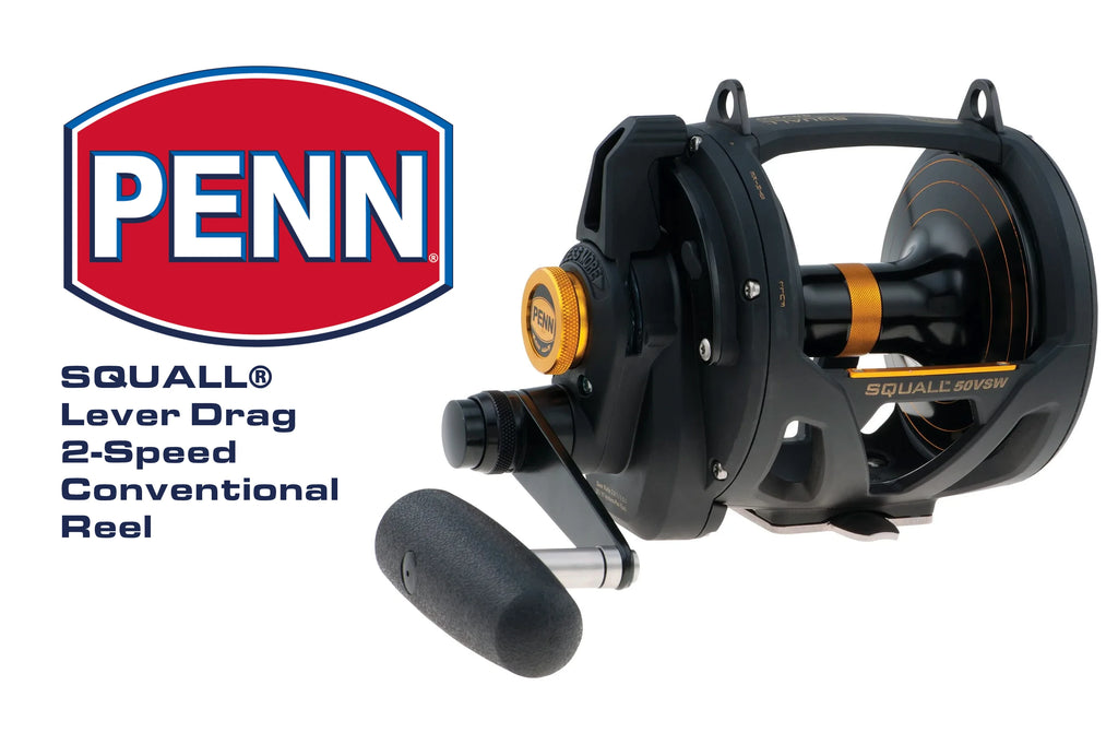 Penn Squall® Lever Drag 2-Speed Conventional Reel – Grumpys Tackle