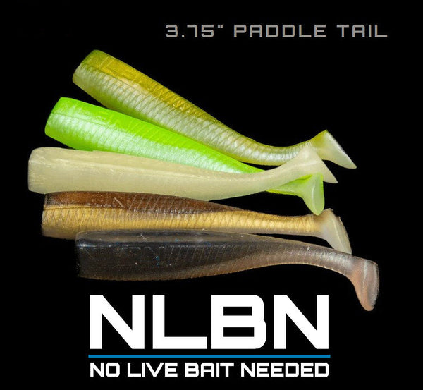 No Live Bait Needed (NLBN) 3.75 Inch Paddle Tail Swimbait