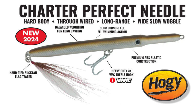 big fish lure for pressured Charter Grade Stubby Needle: 5" 2oz CG Black