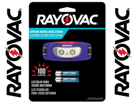 Rayovac Lightweight LED Headlamp - 100 Lumens