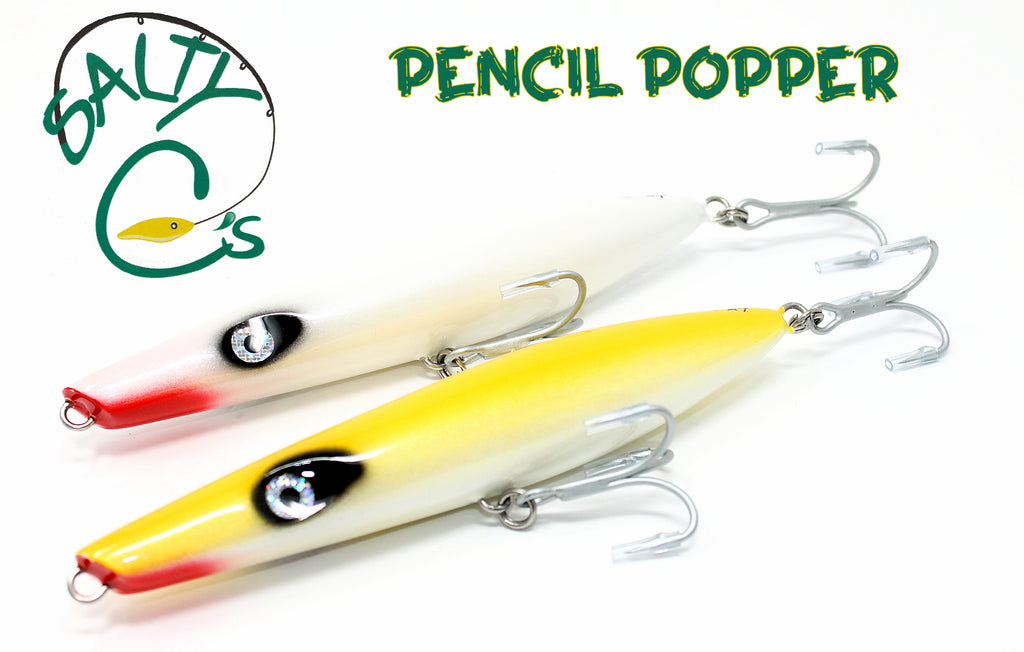 canvas pencil plug fishing lure Salty C's Pencil Popper