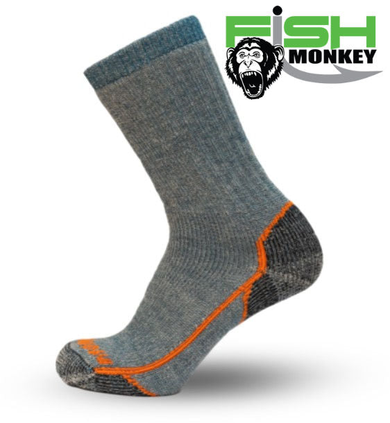 Fish Monkey Yeti Heavyweight Merino Wool Boot-Crew Socks – Grumpys Tackle