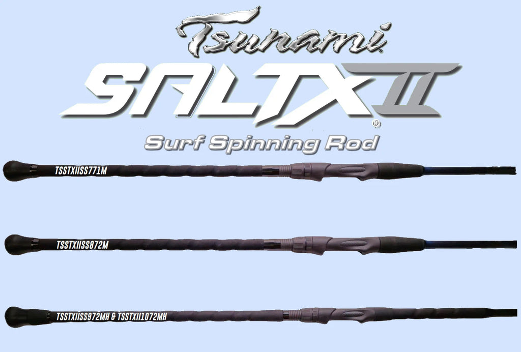 tsunami 9 foot surf rod Tsunami SaltX II Surf Spinning Rods – Grumpys Tackle