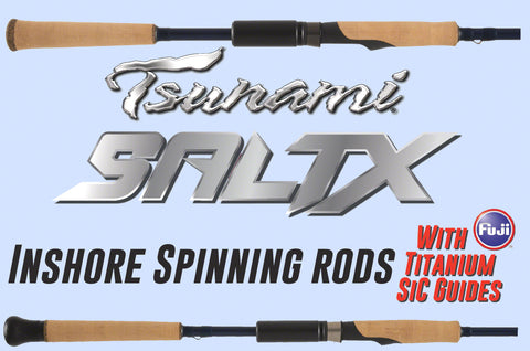 Tsunami SaltX Inshore Spinning Rods