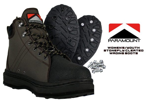 Paramount Outdoors Women's/Youth Stonefly Cleated Wading Boots ...