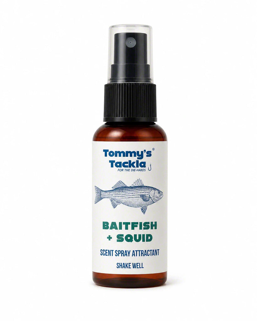 Tommy's Tackle Fluke Sauce Fish Attractant 1.5oz Spray Bottle