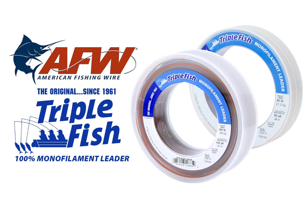 AFW Triple Fish Monofilament Leader – Grumpys Tackle