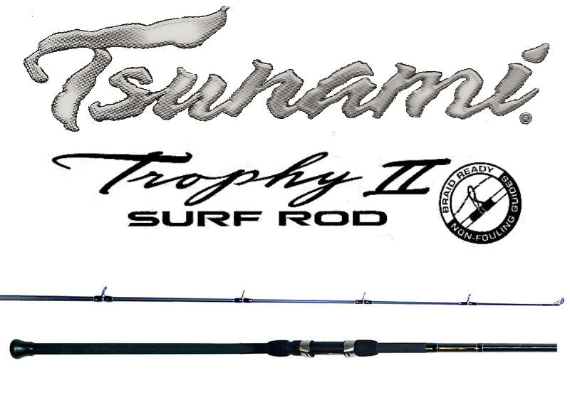 bimini bay tsunami trophy rod warranty Tsunami Trophy Conventional Casting Surf Rods Series II TSTIISC-1202XH