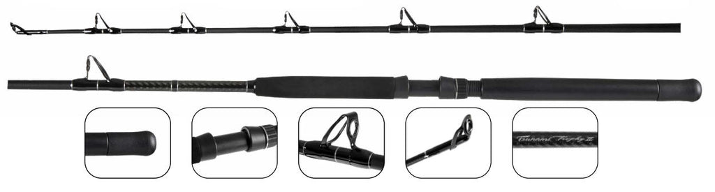 Tsunami Trophy Series II Stand Up and Trolling Rods