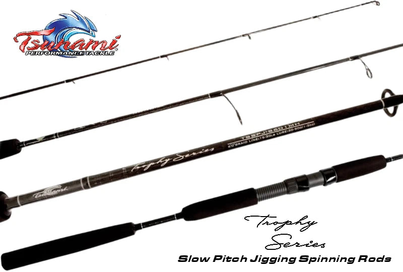 tsunami blackfish rod Carbon Shield II Blue Water Spinning Tsunami Trophy Series TSSPJS-661MH Slow