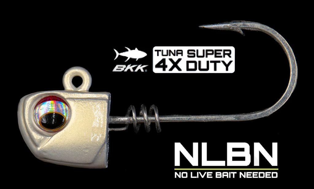 No Live Bait Needed (NLBN) Screw Lock 4x Tuna Super-Duty Jig Heads –  Grumpys Tackle