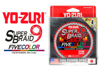 Yo-Zuri SuperBraid 9 Five Color Braided Line
