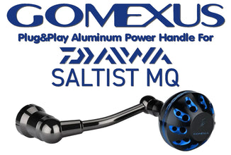 Gomexus Plug&Play Aluminum Power Handle For Daiwa Saltist MQ Spinning Reel