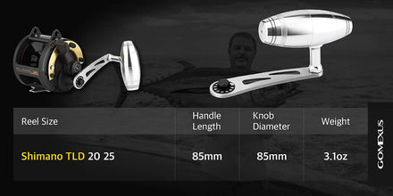 Gomexus iHandle Stainless Steel Power Handle for Shimano TLD