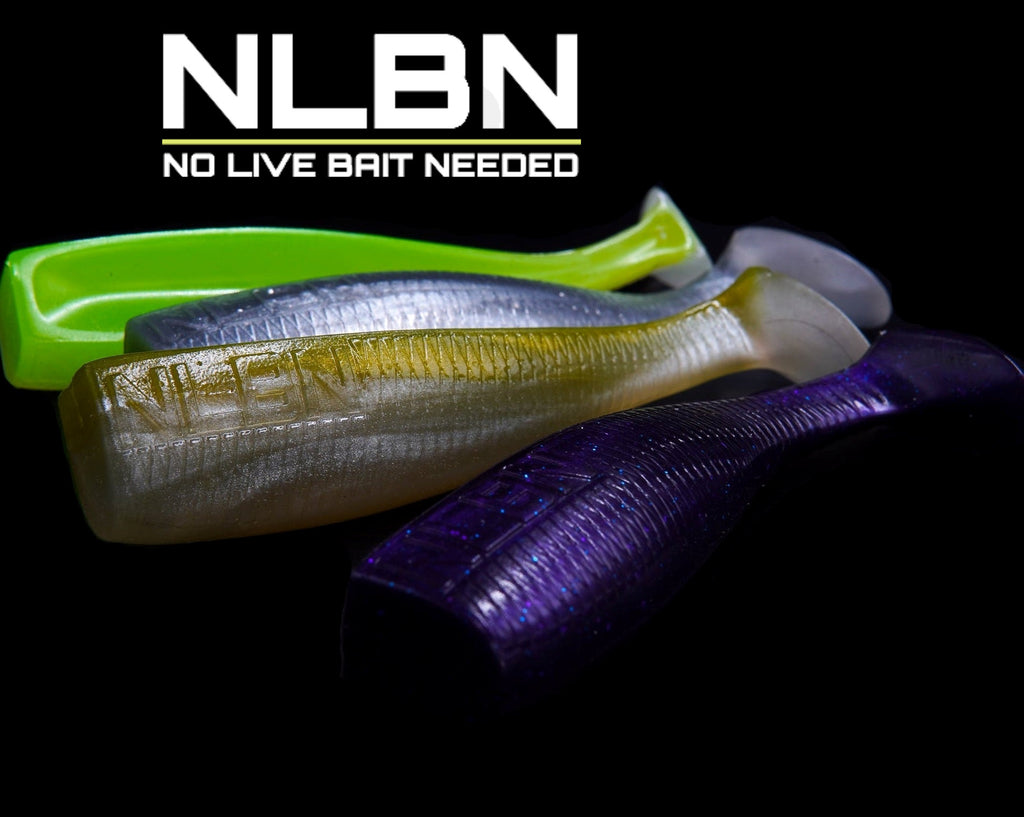 No Live Bait Needed (NLBN) 5 Inch Paddle Tail Swimbait – Grumpys Tackle