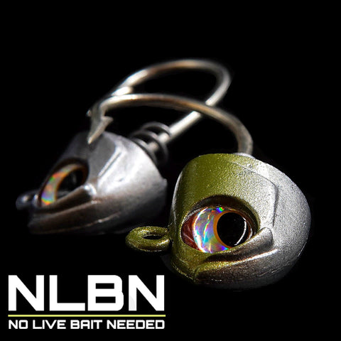 No Live Bait Needed (NLBN) Screw Lock Jig Heads - 5 Inch