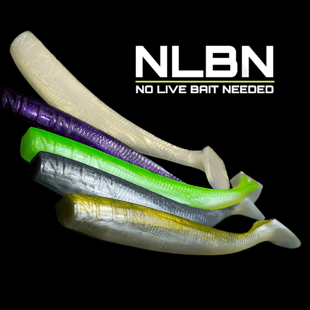 No Live Bait Needed (NLBN) 8 Inch Paddle Tail Swimbait – Grumpys Tackle