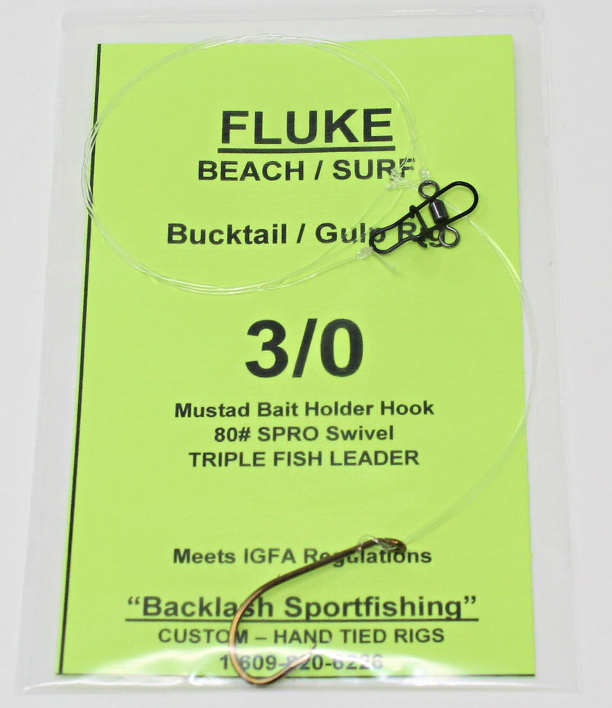 Backlash Sportfishing Fluke Bucktail & Gulp Rig – Grumpys Tackle