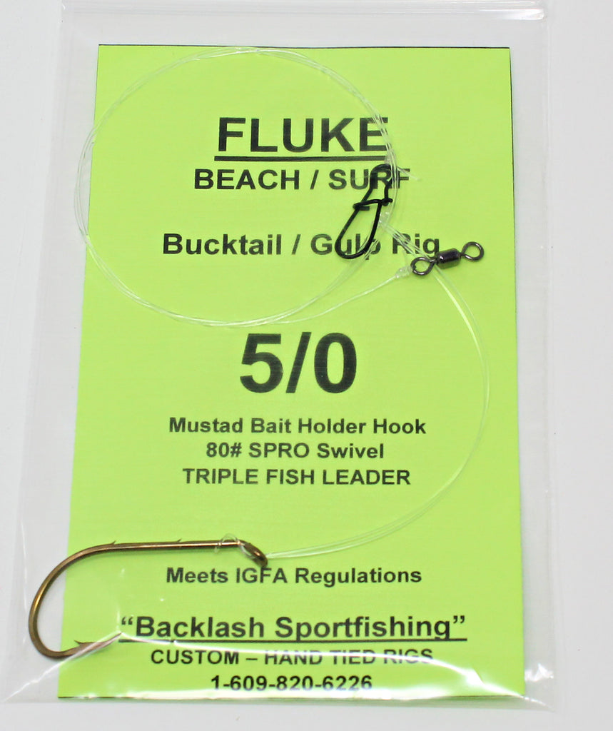 Backlash Sportfishing Fluke Bucktail & Gulp Rig – Grumpys Tackle