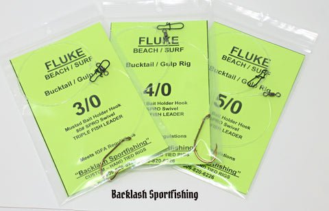 Backlash Sportfishing Fluke Bucktail & Gulp Rig