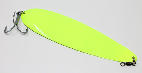 Nichols Ben Parker Magnum Flutter Spoons 8 Chartreuse