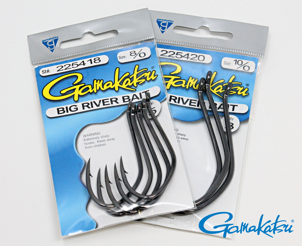 Gamakatsu Big River Bait Hooks 225420 - 10/0 - 3 Pk