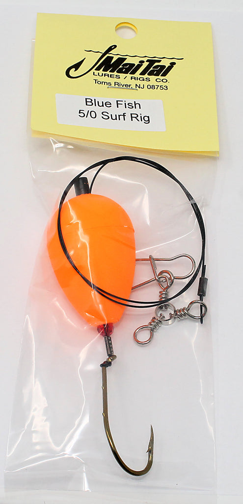 blue fish hook MaiTai Bluefish 5/0 Surf Rig