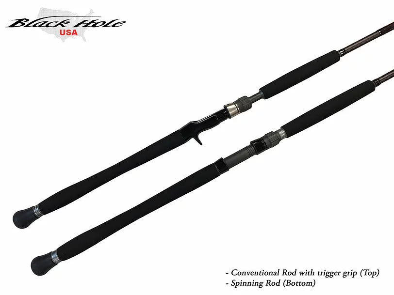 black hole fishing pole Black Hole Challenger Bank Spinning Rods – Grumpys Tackle