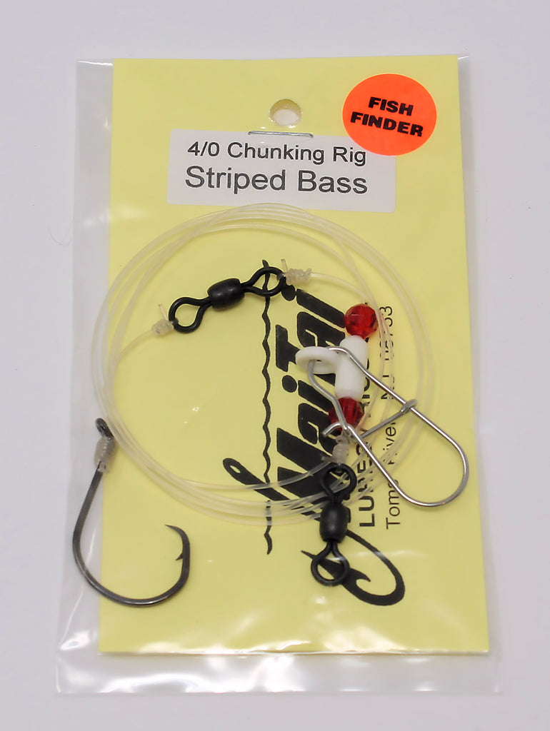 MaiTai Striped Bass Chunking Rig With Fish Finder – Grumpys Tackle