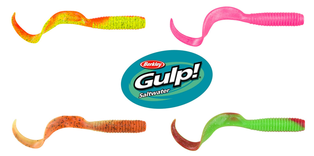 Berkley Gulp! Saltwater Grub, Chartreuse, 6  - 4 pack