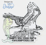 Grumpys Tackle Osprey Decal